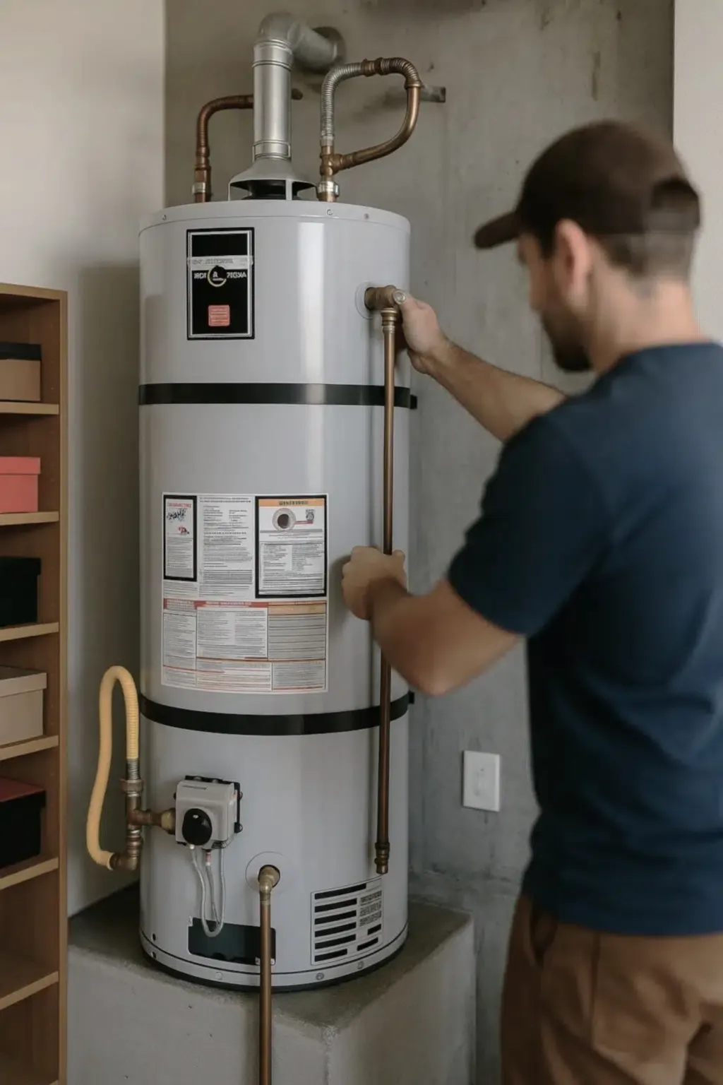 Water heater repairman